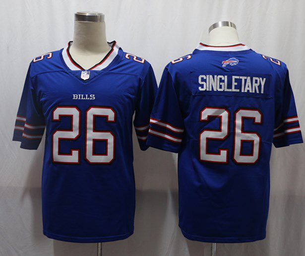 Men Buffalo Bills #26 Singletary Blue Vapor Untouchable Limited 2020 Player NFL Jersey->buffalo bills->NFL Jersey